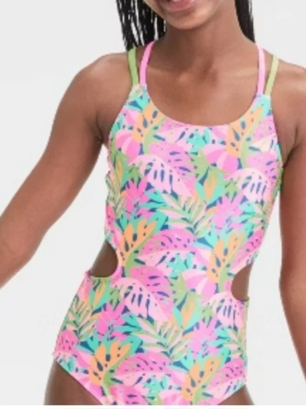 Art Class Girls One Piece Swimsuit Size S ( 6/7)
